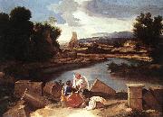 Nicolas Poussin Landscape with St Matthew and the Angel